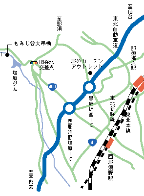明賀本館　周辺地図